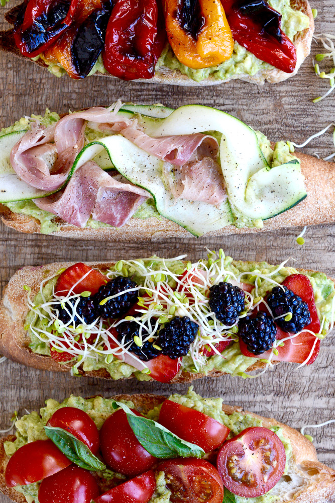 Avocado Crostini 4 Ways ciaochowbambina.com