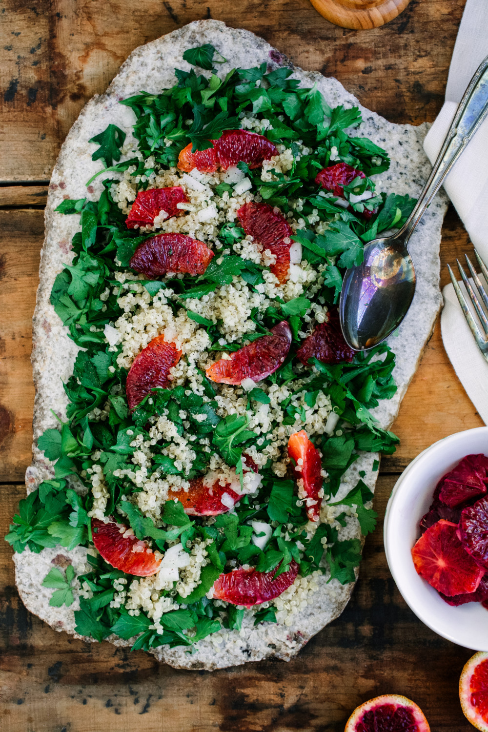 Quinoa Tabbouleh with Blood Orange & Citrus Vinaigrette ciaochowbambina.com