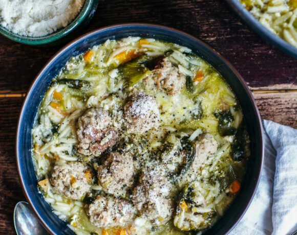 Italian Wedding Soup with Orzo